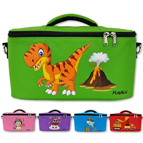 Punalu kompakte Tasche für Toniebox und Zubehör - Hörspiel Spielzeuge mit cleverer Einteilung für Toniebox, Ladegerät und bis zu 30 Tonies. Robuste, wasserabweisende Außenseite und hochwertige Polsterung schützen vor Stößen.