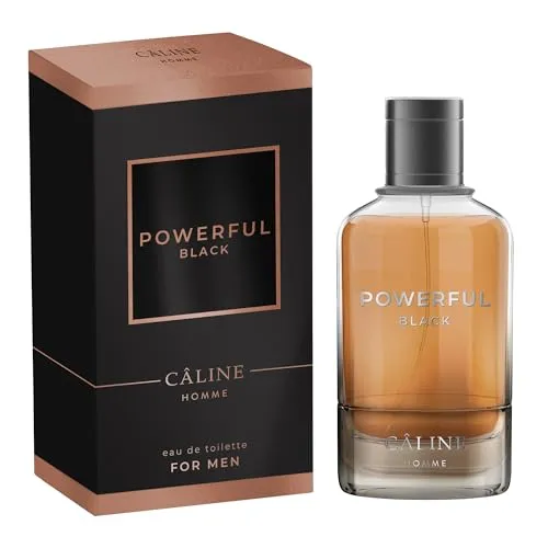 Caline Homme Powerful Black EdT 60 ml - Eau de Toilette für Herren, verleiht unwiderstehliches Selbstbewusstsein mit würzigem Ingwer und exotischer Maninka-Frucht.