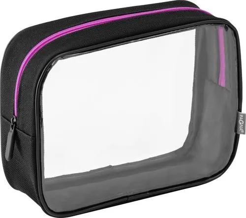PAGNA Reisetasche Schwarz, Transparent, Rosa P9952434