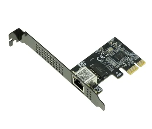 KALEA-INFORMATIQUE PCIe 5 Gigabit ETHERNET 10 100 1000 1G 2.5G 5G Controller-Karte mit RJ45-Anschluss und REALTEK RTL8126 CHIPSET-Chipsatz.