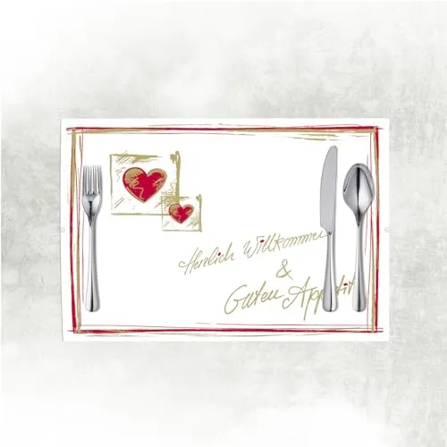 Mank Tischsets aus Airlaid 40 cm x 30 cm in gold von Mank