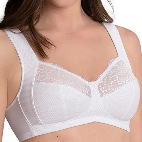 Anita since 1886 Entlastungs-BH Orely Cup C-F - Weiß, perfekter Halt mit Pünktchen-Spitze - Funktionsunterwäsche mit starkem Shaping-Effekt, ideal für optimalen Halt und Komfort den ganzen Tag.