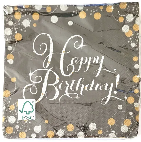 Papierservietten Gold von Amscan