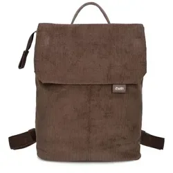 Zwei Daypack Mademoiselle.M, Polyurethan braun - Stylischer Daypack aus robustem Polyurethan, ideal für den täglichen Gebrauch. Mit praktischem Laptopfach und cleveren Innen- und Außentaschen für optimalen Stauraum.