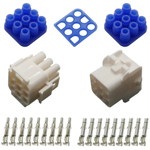 Produktbild Stecker Set Steckverbinder gedichtet Universal Mate N Lok 9-polig und Kontakte