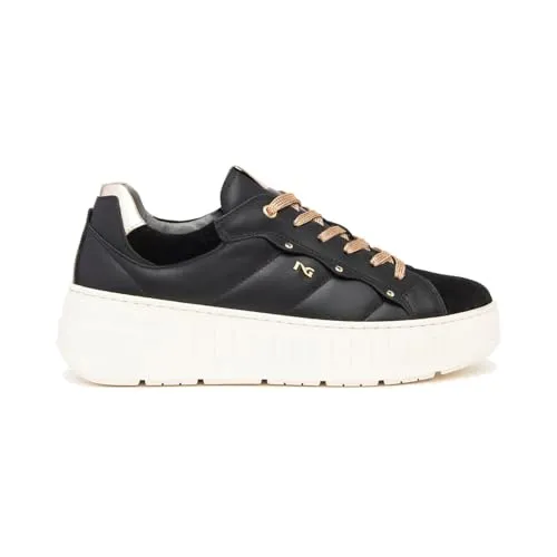 Nero Giardini Schürschuh Sneaker - Halbschuhe aus hochwertigem Leder mit herausnehmbarer Innensohle für optimalen Komfort. Ideal für jeden Anlass, vom Büro bis zur Freizeit, mit elegantem Schnürdesign und modischen Akzenten.