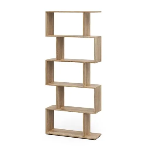 Vicco Raumteiler Levio Sonoma 70 x 164,1 cm – 5 Fächer - Der Vicco Raumteiler Levio überzeugt mit modernem Design und 5 Fächern für Bücher und Deko. Ideal für stilvolle Ordnung in jedem Raum. Maße: 70 x 164,1 cm, Tiefe: 23,8 cm. Hochwertige Spanplatte mit Melaminharzbeschichtung.