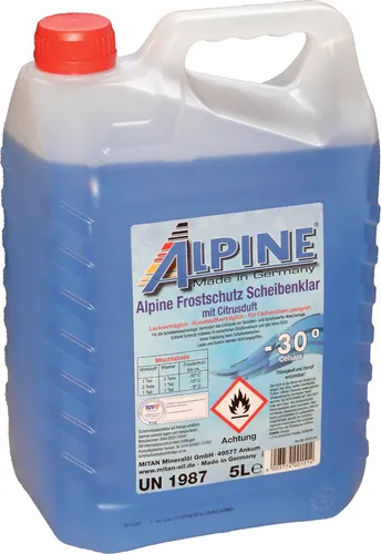 Alpine Frostschutz Scheibenklar 5 Liter -30°C Winter Scheibenreiniger