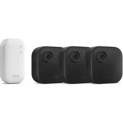 BLINK Outdoor Cam 4. Gen + Sync Modul Set - Überwachungskamera mit Akku und Nachtsicht, wetterfest und ideal für die Sicherheit im Freien, kompatibel mit Amazon Alexa und Google Assistant.