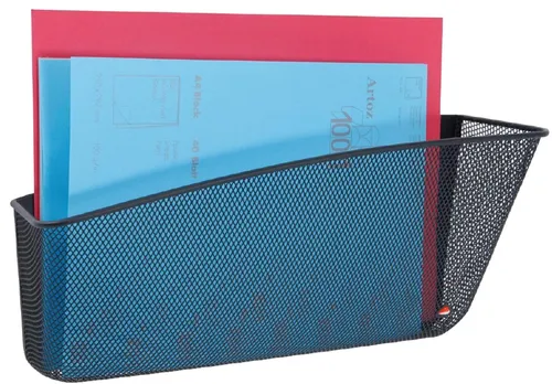 ALBA Wand-Prospekthalter MESHFILEMAG N A4 schwarz quer von Alba