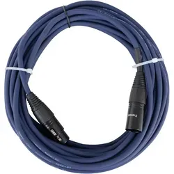 Pronomic Stage DMX3-10 DMX-Kabel 10m blau mit Goldkontakten
