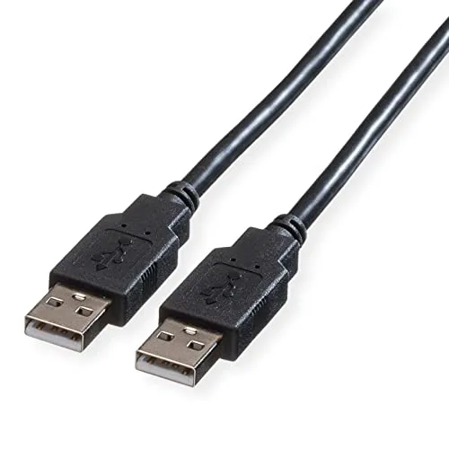 ROLINE USB 2.0 Kabel, Typ A-A, Typ A-A, schwarz, 1,8 m