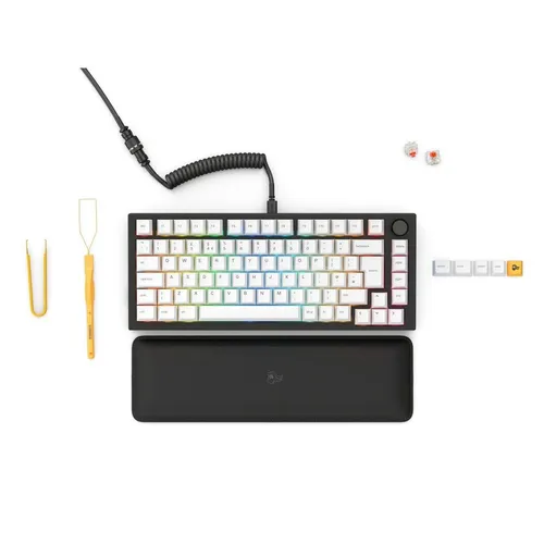 GLORIOUS GMMK PRO 75% – Modulares mechanisches Gaming-Keyboard - Erleben Sie unvergleichliches Tippgefühl mit dem GMMK PRO. Aus solidem Aluminium gefertigt, bietet es Hot-Swap-fähige Schalter und anpassbare RGB-Beleuchtung für individuelles Gaming-Setup.