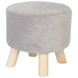 Hocker Cord – Gepolsterter Sitzhocker für jeden Raum von Relaxdays
