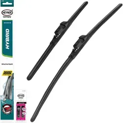 HEYNER® Scheibenwischer-Set 650 mm & 480 mm für Fahrer- & Beifahrerseite - Hochwertiges HEYNER HYBRID Scheibenwischer-Set mit 2 Wischern und Adapter für optimale Sicht. Passend für zahlreiche Fahrzeugmodelle, robust und zuverlässig für alle Wetterbedingungen.