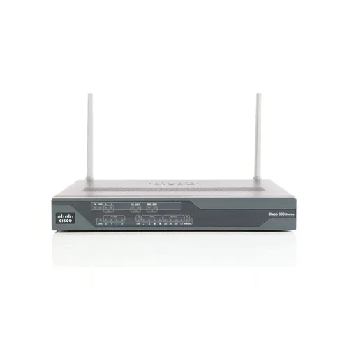 Cisco C887VAG+7-K9 Router - VDSL2/ADSL2+ Router mit integriertem 4-Port-Switch, ideal für sichere Netzwerkverbindungen und unterstützt bis zu 20 IPSec VPN-Tunnel.