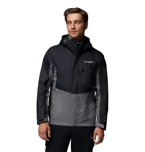 Columbia Pouring Adventure III Jacket - Wasserdichte Herrenjacke für Outdoor-Aktivitäten - Outdoor Freizeitjacken für Herren, ideal für Wandern und Radfahren dank winddichter Omni-Tech-Technologie und atmungsaktiven Materialien.