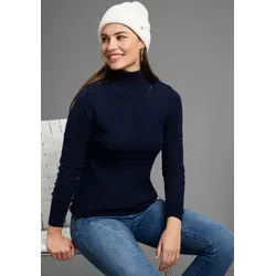 Bruno Banani Rollkragenpullover mit Metalllogo von bruno banani