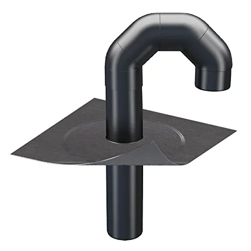 Klöber Flavent Flachdach Durchführungs-Set DN 100 - Dachziegel & Dachpfannen, ideal für Kabelleitungen mit einer Bitumen-Manschette von 500 x 500 mm und Norm nach DIN 4108 für zuverlässige Abdichtung.