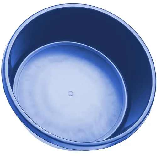 KADAX Mörtelwanne, Baueimer, Mörtelkübel mit Griffen, Mörteleimer aus Kunststoff, runder Eimer für Baustelle, Garten, Stabiler Wassereimer, Zementeimer, Putzeimer (1, 11,5 L)