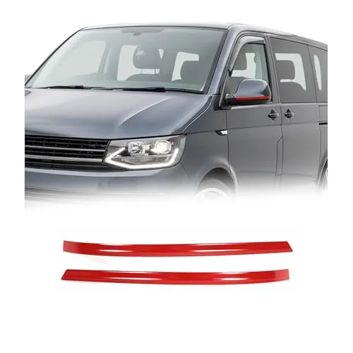 OMAC Zierleisten-Aufkleber für VW T6 T6.1 - Edelstahl Aufkleber für VW T6 T6.1, langlebig und rostbeständig, schützt vor Kratzern und wertet das Auto optisch auf. Einfache Installation ohne Bohren.
