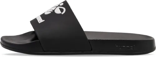 hummel Unisex HML Essential Pool Slide Flip-Flop, Black, 46 EU - Wanderschuhe mit einer komfortablen, geformten Fußbett und einer leichten Full EVA Sohle für optimalen Tragekomfort.