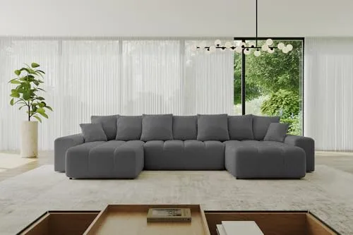 ALTDECOR Wohnlandschaft ENIL-U mit Schlaffunktion