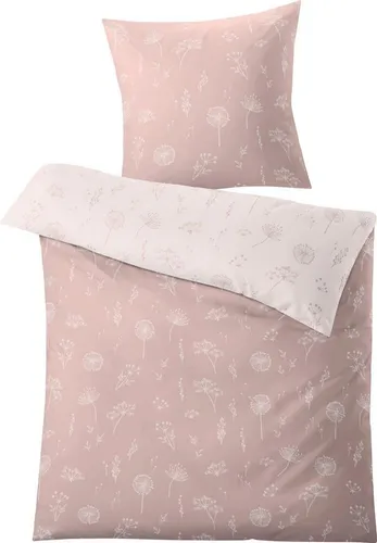 Kleine Wolke Wendebettwäsche Leone 135x200 cm - Bettwäsche aus hochwertigem Mako-Satin, 2-teilig mit Wendefunktion und Reißverschluss, sorgt für angenehmen Schlaf und stilvolle Akzente in rosa.