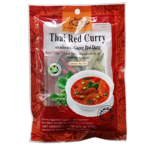 6x77g Aromax Rotes Thai Curry mit Kräuter und Kokospulver