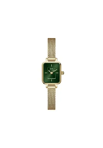 Daniel Wellington Quadro Uhr 15.4x18.2mm Gold - Elegante Armbanduhr für Damen aus doppelt beschichtetem Edelstahl (316L) mit präzisem Japanischem Quartzwerk. Ideal für modische Akzente und jedes Geschenk.