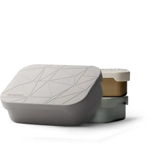 MAMEIDO Lunchbox 1200ml, Edelstahl mit Silikondeckel - Hochwertige Brotdose aus Edelstahl mit flexiblem Trenner und 1200ml Volumen. Ideal für Schule, Büro und unterwegs – auslaufsicher und stilvoll im Design.