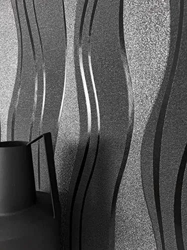 Newroom Vliestapete Schwarz in schwarz von Newroom
