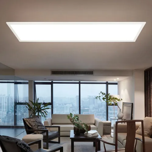 Globo 41604D4 LED Deckenlampe für Büro und Arbeitszimmer - Moderne Deckenleuchte mit 3200 Lumen und warmweißem Licht, ideal für effizientes Arbeiten. Vielseitig einsetzbar für Ein- und Aufbau in Küche, Wohnraum oder Büro.