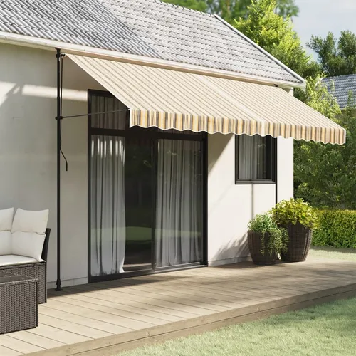 Maison Exclusive Markisenstoff 380x295 cm in Orange und Schwarz