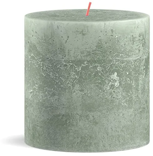 Bolsius Stompkaars Rustiek Jade Green - 10 cm / ø 10 cm in grün von Bolsius