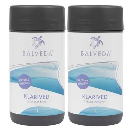 BALVEDA KLARIVED Trübungsentferner 2X 1 L, Klar-Effekt für Pools & Whirlpools