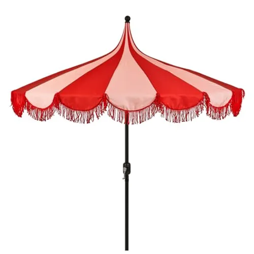 Mica Decorations Kim Sonnenschirm mit Tragetasche in rot von MICA