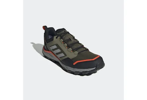 adidas Terrex Tracerocker 2 Gore-Tex Damen Laufschuhe - Kaki - 41.1/3 - Laufschuhe für Damen, ausgestattet mit wasserdichtem Gore-Tex und ideal für anspruchsvolle Trails und Outdoor-Aktivitäten.