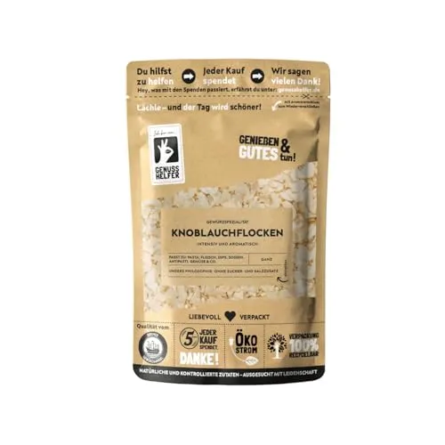 Bremer Gewürzhandel Knoblauchflocken - Praktischer Knoblauchgeschmack in Scheiben, 10 x 100g - Vielseitige Knoblauchflocken für intensiven Geschmack in Ihren Gerichten. Ideal für Suppen, Saucen und mehr. 100% natürliche Rohstoffe, ohne Zusatzstoffe. Genießen Sie Qualität und lange Haltbarkeit!