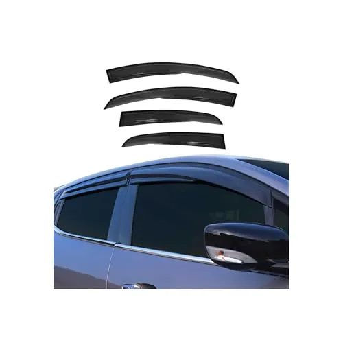 OMAC Lüftungsgitter Windabweiser für Fiat Linea 2007-2018 - Lüftungsgitter mit aerodynamischem Design, einfache Montage ohne Bohren und waschstraßenfest für verbesserten Fahrkomfort und reduziertes Windgeräusch.