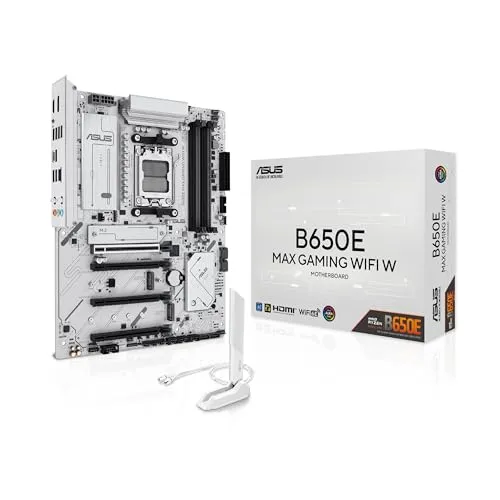 ASUS B650E MAX GAMING WIFI ATX Mainboard - ATX Mainboard für Sockel AM5, optimal für AMD Ryzen 7000-9000 Serie, mit bis zu 256 GB DDR5 RAM und hoher Geschwindigkeit von bis zu 8000 MHz.