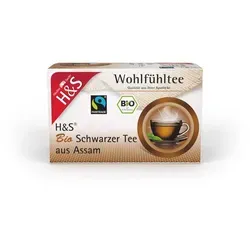 H&S Bio Schwarzer Tee aus Assam Filterbeutel 20X1.80 g