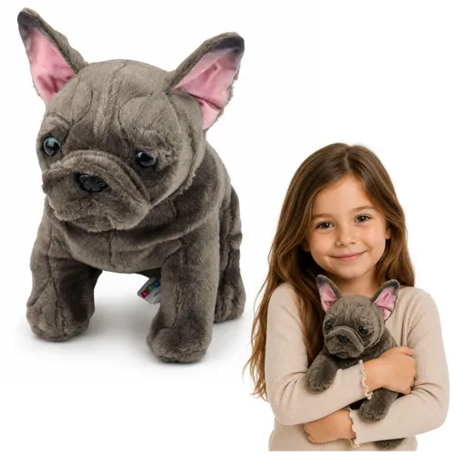 Plüschtier Französische Bulldogge Braun 22 cm