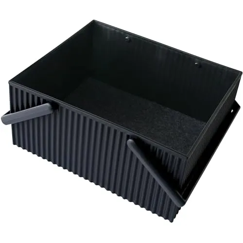 Hachiman Omni L 20 L schwarz - Stylische Aufbewahrungsbox mit 20 Litern Volumen, ideal für Ordnung in jedem Raum und vielseitig einsetzbar.