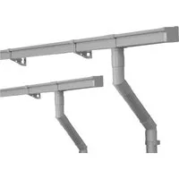 INEFA Dachrinnen Set Gartenhaus, NW68 - 68mm Kastenrinne für Pultdach - Dachrinnen Set aus hochwertigem PVC für witterungsbeständige und langlebige Dachentwässerung. Ideal für Gartenhäuser bis 15 m², einfache Montage dank passgenauem Stecksystem.