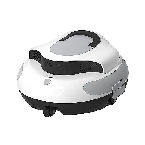 hzexun Poolroboter,Kabelloser Poolsauger Selbsteinparkfunktion, 5000mAh 100 Minuten Reinigungszeit, Poolreiniger für Eingelassene Pools bis zu 90㎡