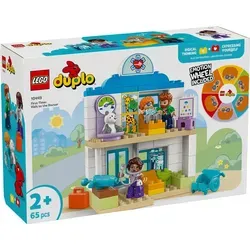 LEGO 10449 Erster Arztbesuch - LEGO DUPLO Spielset - Kreatives Spielvergnügen für Kinder ab 2 Jahren. Das Set enthält 3 Minifiguren und 65 Teile, ideal für fantasievolles Rollenspiel und erste Arztbesuche.
