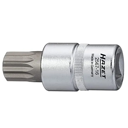 Hazet 2567-16 Steckschlüssel-Einsatz - Werkzeug-Sets für Innenvielzahnschrauben (XZN) mit verchromter Oberfläche und robuster Zapfenführung für langlebige Leistung von Hazet.
