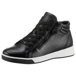 ara Damen ROM Sneaker in Schwarz, Größe 38.5 EU - Damen-Sneaker mit Wechselfußbett und High Soft Bamboo für optimalen Komfort und Unterstützung den ganzen Tag.