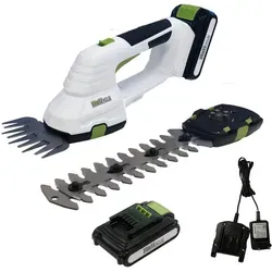 TRUTZHOLM Akku-Gras- und Strauchscherenset 20 V 2-in-1 - Rasentrimmer & Motorsensen - 2-in-1 Set mit 10 cm Gras- und 20 cm Strauchklinge, ideal für eine flexible Gartenpflege bis zu 10 m Arbeitshöhe.